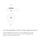 BLOO LED Deckenleuchte dimmbar Abmessung der Design-Deckenlampe