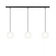 ACAIS 3-flammige Opalglas Pendelleuchte 100 cm lang