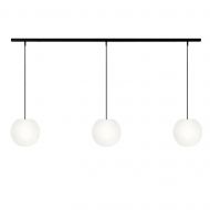 ACAIS 3-flammige Opalglas Pendelleuchte 140 lang