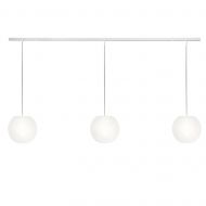 ACAIS 3-flammige Opalglas Pendelleuchte 140 lang 3-flammige H�ngeleuchte, Halterung wei�, Schirm � 21 cm