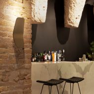 ASHIYA Moderne Alu-Wandleuchte Moderne, hochwertige Bar-Beleuchtung