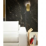 ASHIYA Moderne Alu-Wandleuchte Wandleuchte edel in Messing im Wohnzimmer
