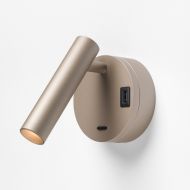 BETO Spot-Wandleuchte mit Schalter und USB Spot Wandleuchte in Sand