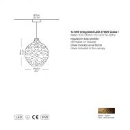 ZOCO Pendelleuchte aus Messing geh�mmert Abmessungen Ausf�hrung 5