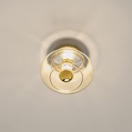 VITREE Elegante Glas-Deckenleuchte Elegante Deckenleuchte mit goldenem Licht