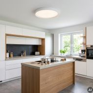 OSTRO Flache LED Deckenlampe Schlicht-wei�e Deckenlampe f�r die K�che.