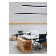 INFINITY AIR Linien-H�ngeleuchte 114cm Microprismatic in Wei� - Sonderangebot Extra Lange H�ngeleuchte f�r das B�ro.
