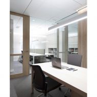 INFINITY AIR Linien-H�ngeleuchte 114cm Microprismatic in Wei� - Sonderangebot Wei�e H�ngeleuchten zur idealen Beleuchtung am Arbeitsplatz.