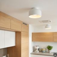 DOTTONE LED Deckenleuchte Schlicht-wei�e Deckenlampe f�r die K�che.