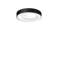 TRITON Flache LED Deckenleuchte schwarz Flache schwarz Deckenleuchte LED � 30cm