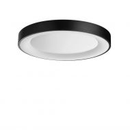 TRITON Flache LED Deckenleuchte schwarz Flache schwarz Deckenleuchte LED � 50cm