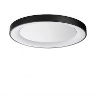 TRITON Flache LED Deckenleuchte schwarz Flache schwarz Deckenleuchte LED � 60cm