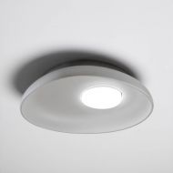RELO Ovale Keramik-Deckenleuchte Keramik Grau Deckenleuchte