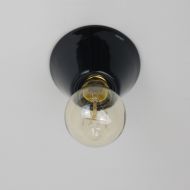 TRIANGLE Deckenhalterung Porzellan schwarz Pyramidenfrmige Deckenlampe aus Porzellan.