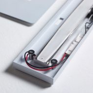 CENTRO LINO lngliche rechteckige LED Deckenleuchte Hochwertig verarbeitet / Verschluss per Magnet-Clip.