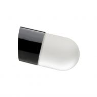 PURE Badleuchte aus Porzellan IP54 Hier die Auenleuchte mit sandgestrahltem Glas.