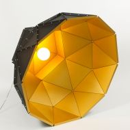 APOLLO XXL Design-Hngeleuchte Auen schwarz - innen gold.