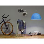 H2O NEBULITE Large pendant light translucent Leuchtend blauer Lampenschirm fr kunstvolle Farbakzente.