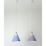 JAZZ STRIPE Design Pendelleuchte aus Italien Farbe bei Beleuchtung.