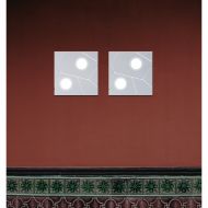 STREET Sehr flache, quadratische Deckenlampe Ausfhrung der extra flachen Leuchte mit 2 Lichtquellen.