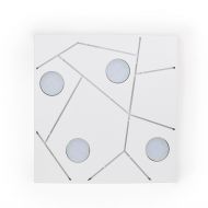 STREET Sehr flache, quadratische Deckenlampe Dekoratives und effektives Leuchten Design.