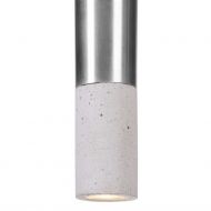 KNALLA 23 Zylindrische Beton Pendellampe mit Metall Detail der Lichtquelle: GU10 MR11 (Austauschbar)