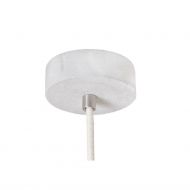 KNALLA 23 Zylindrische Beton Pendellampe mit Metall Deckenbaldachin ebenfalls aus Beton gegossen.