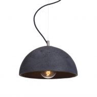 SPHERAS Beton Hngeleuchte in Halbkugelform Die Beton-Hngeleuchte in der Farbe Schwarz.