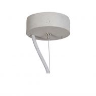 PHOEBE Beton Pendelleuchte Glockenform Schlicht-runder Deckenbaldachin aus Beton oder Edelstahl.