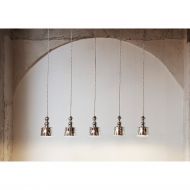 ACQUAMIKI Kleine Murano-Glas Pendelleuchte Klein aber fein. Die silber-glnzende Hngeleuchte ACQUAMIKI.