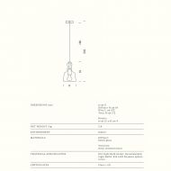 ACQUAMIKI Kleine Murano-Glas Pendelleuchte Abmessungen der italienischen Glas-Hngeleuchte.