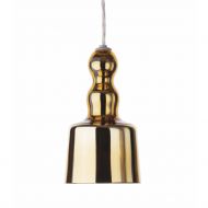 ACQUAMIKI Kleine Murano-Glas Pendelleuchte Ein besonderer Blickfang: das Murano-Glas in Gold glnzend.