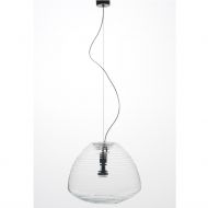 PERSEO Bulbous clear glass luminaire Mittlere Gre mit 28 cm Durchmesser.