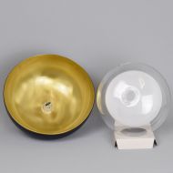 MUSE Kleine Pendelleuchte Schwarz u. Glas Detail der Halterung mit G9 Sockel (Halogen oder LED).