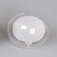 MUSE Kleine Pendelleuchte Schwarz u. Glas Hochwertiges, doppelwandiges Lampenglas in klar und satiniert.