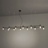 QUADRO Modulare Design Hngeleuchte Lngliche Variante der Hngeleuchte in schwarz.