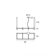 QUADRO Modulare Design Hngeleuchte Grundform der Italienischen Leuchte.