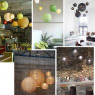 SANGHA Leuchte aus Rattan Verschiedene Kompositionen der schnen  Rattan Pendelleuchten.