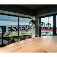 OLIJF Pendelleuchte mit ovalem Glas Cooles Rauchglas fr besonderes Ambiente.