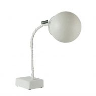 MICRO T. LUNA Design Tischleuchte aus Italien Runder Lampenschirm aus Kunstharz - unbeleuchtet.