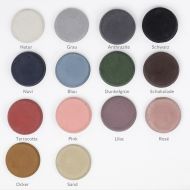 PLANA round, flat ceiling light made of concrete Betonfarben zur Auswahl.