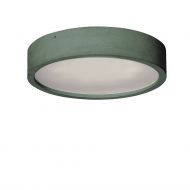 PLANA round, flat ceiling light made of concrete Deckenlampe Beton Dunkelgrn.