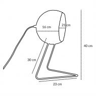 TRAMA T ONE Tischleuchte Kollektion TRAME Mae der Leuchte.