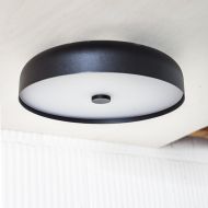 KAT LED Deckenleuchte dimmbar Auffllige Verschraubung. Gre L in Schwarz.