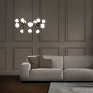 NABILA Moderner Kronleuchte 12-flammig Beeindruckendes Werk italienischer Handwerkskunst.