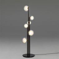 NABILA Italienische Stehleuchte Italienische Wohnzimmer-Tischleuchte mit hochwertigem Kugelglas.