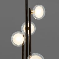 NABILA Italienische Stehleuchte Sphrischer Charakter der doppelwandigen Lampenglser.