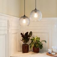 KNAP BALL Pendelleuchte mit gepresstem Glas Glas Pendellampe fr z.B. die Kche.