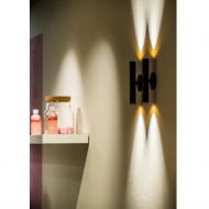 HABANA Up&down LED Wandleuchte Dezent und kompakt: die Wandleuchte in Schwarz.