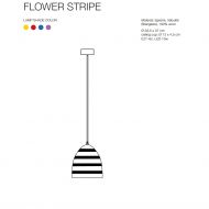 FLOWER STRIPE Pendelleuchte Kollektion TRAME FLOWER STRIPE Pendelleuchte Abmessung.